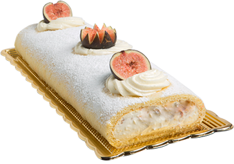 Brazo de nata con higos